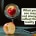 Apfel im Spiegel auf Laptop-Tastatur
