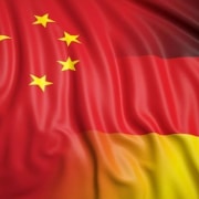 Flagge China - Deutschland. Beitragsbild News